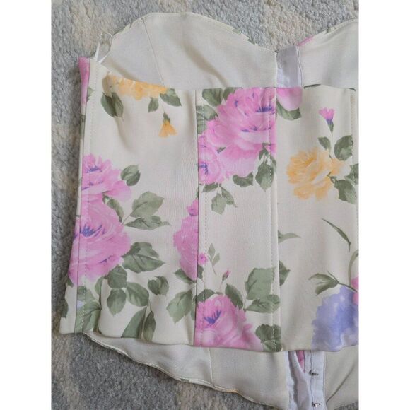 Zara bloggers fav floral corset top S NWT - Picture 8 of 8